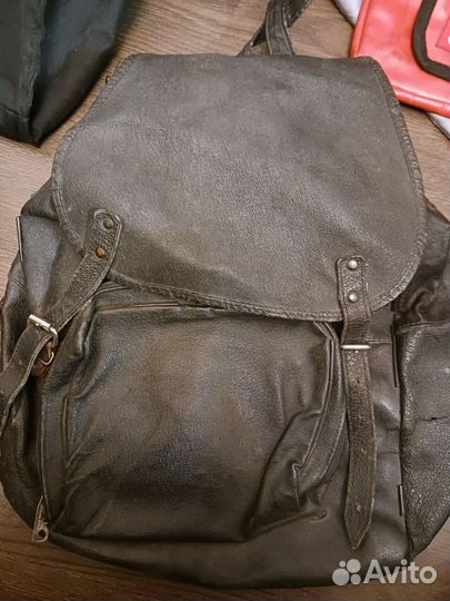 Рюкзак большой натуральная кожа без лямок