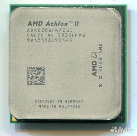 Amd 620 характеристики. Am3 Athlon II x4 adx620wfk42gi. AMD Athlon II x4 620. Процессор AMD Athlon II x4 620 propus. AMD Athlon II 620wfk42gi.