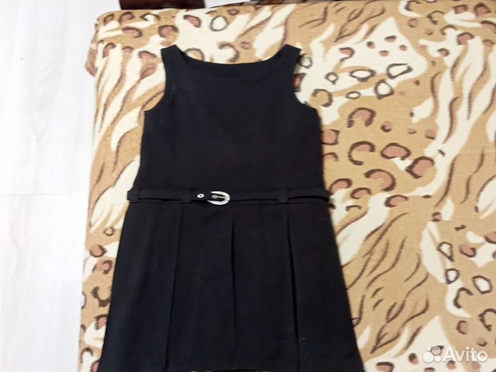 Сарафан для девочки в школу черный