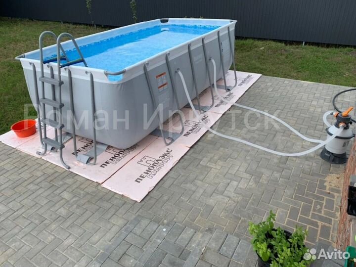 Каркасный бассейн 412х201х122 +Песочный фильтр