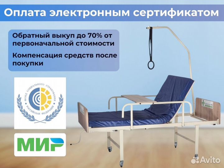 Медицинская кровать функциональная