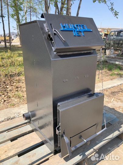 Твердотопливный котёл с увеличенной топкой