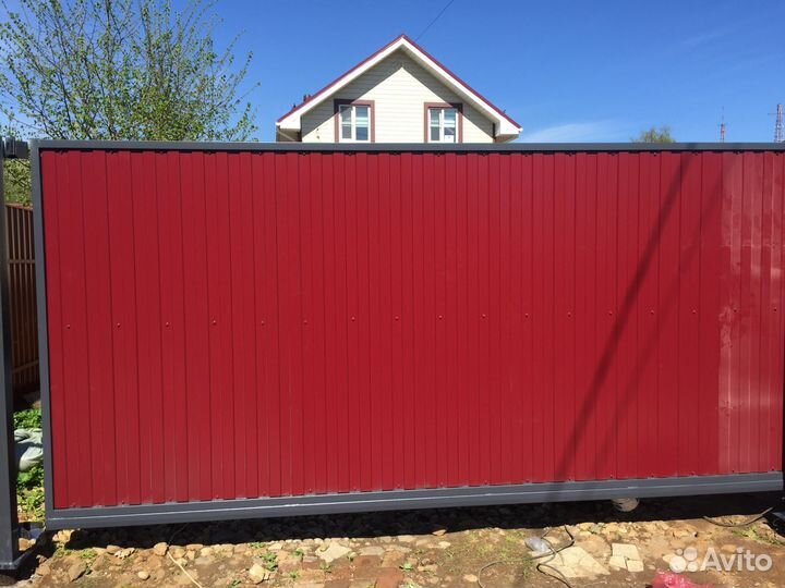 Откатные ворота и заборы под ключ