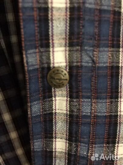 Рубашка мужская в клетку 54 размера
