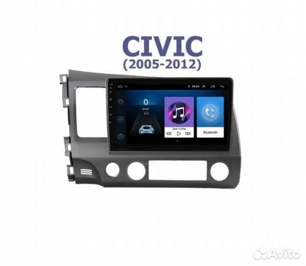 Штатная магнитола Хонда Цивик 8/Honda Civic 4d 10