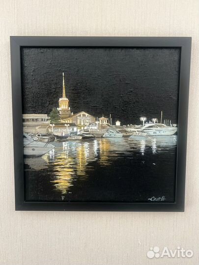 Картина акрилом на холсте