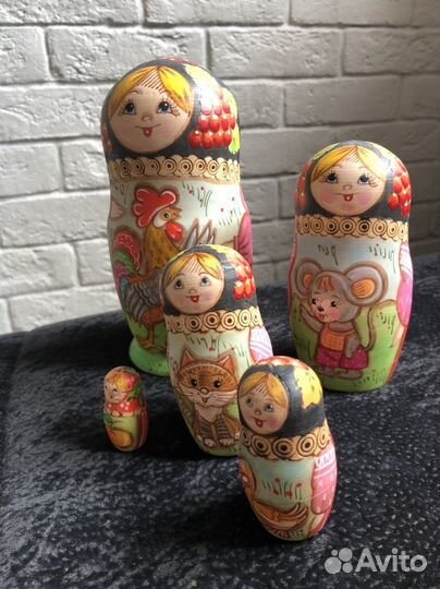 Пирамидка, матрешка, балансир деревянные