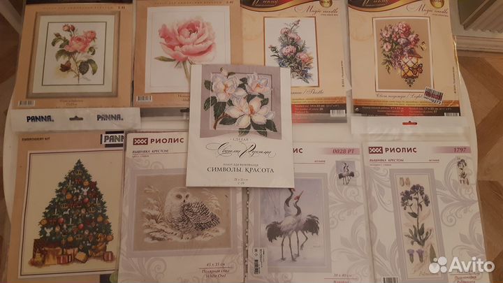 Остатки от наборов для вышивания