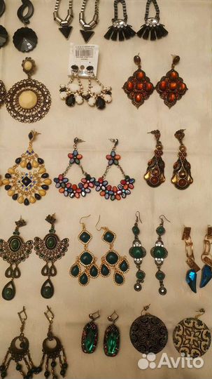 Длинные и крупные серьги