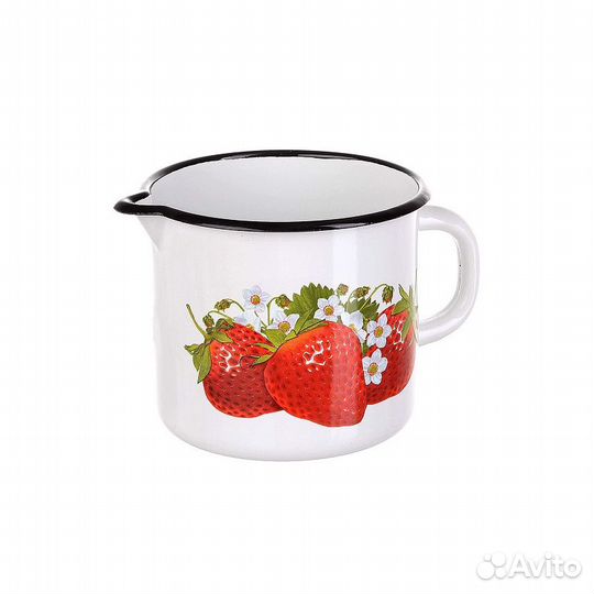 Кружка с носиком 1,0 л б/к белый са