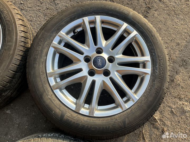 Литые Диски R16 Ford 5x108 + Лето Michelin 205/55