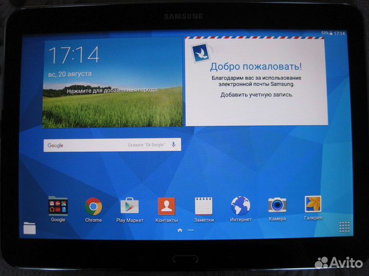 Планшет samsung galaxy tab 4 10.1 16GB на запчасти