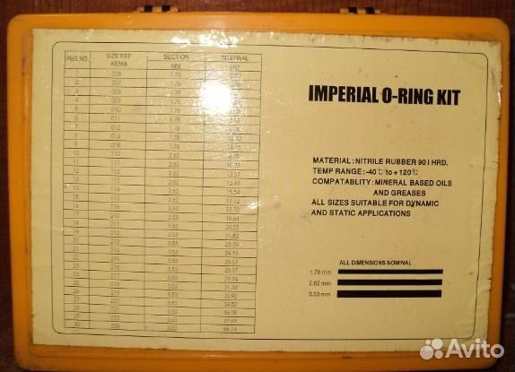 Набор уплотнительных колец. Южная Корея