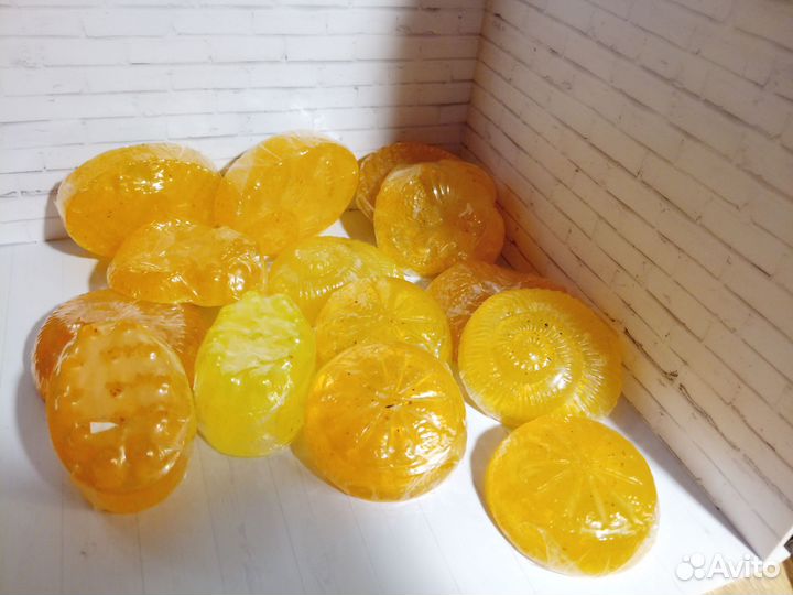 Янтарное мыло ручной работы