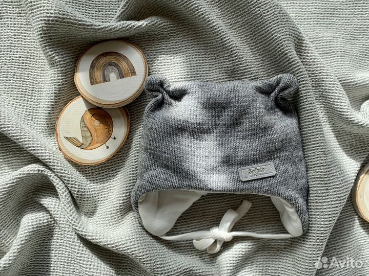 Шапка зимняя для новорожденных