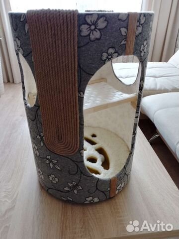 Домик, когтеточка, с игровым полем, гамаком