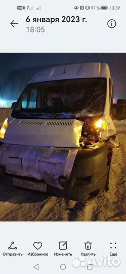 Peugeot Boxer 2.2 МТ, 2014, битый, 210 000 км