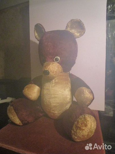 Винтажный плюшевый мишка из 70-х годов СССР