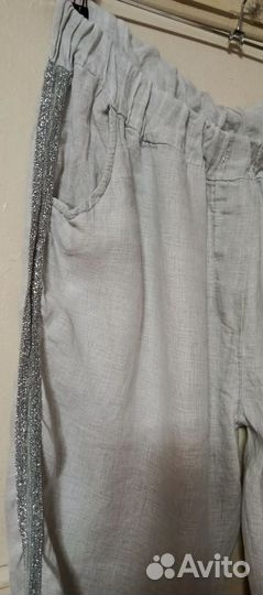 Брюки лён 100% на жару