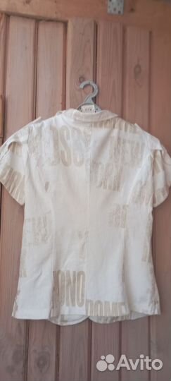 Блузка женская летняя белая хлопок