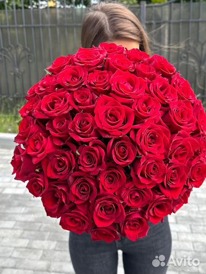 51 роза,цветы с доставкой,Калининград