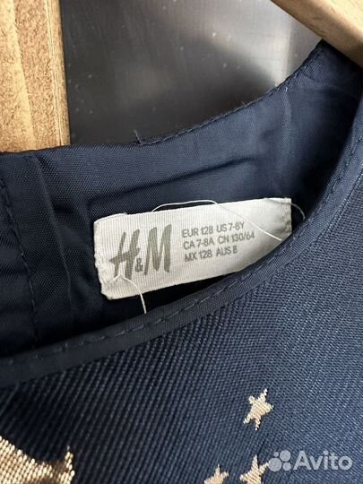 Платье нарядное hm 128