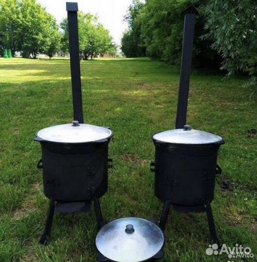 Печь с трубой для казана 16л