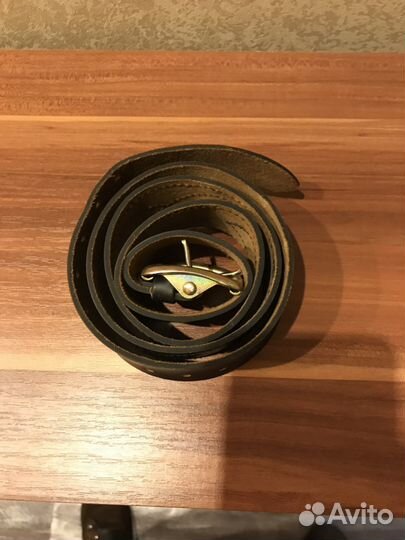 Кожаный армейский ремень