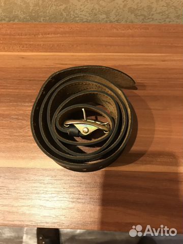 Кожаный армейский ремень