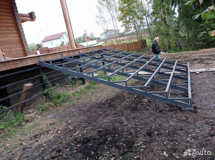 Крыльцо металлическое