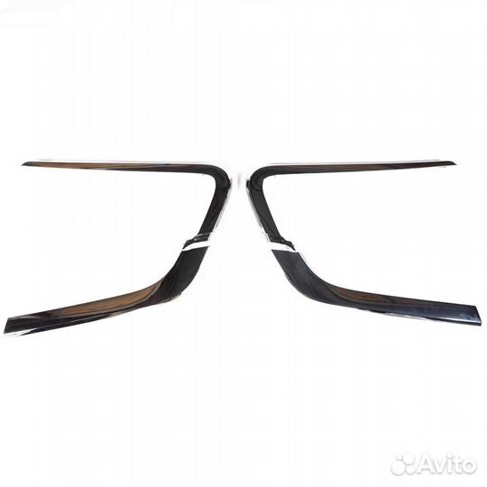 Молдинги на Весту черный глянец,чёрный лак