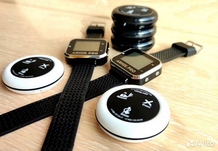 Кнопка вызова персонала, официанта, часы-пейджер