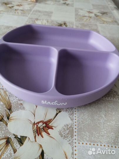 Силиконовая детская посуда