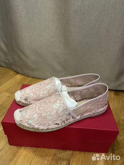 Женские эспадрильи Valentino розовые 40RU