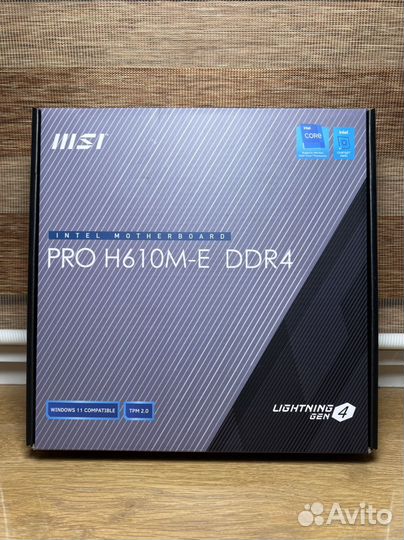Связка на intel LGA 1700, 12100f + msi pro h610m-e
