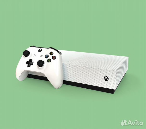 Xbox One S all digital + профиль с играми