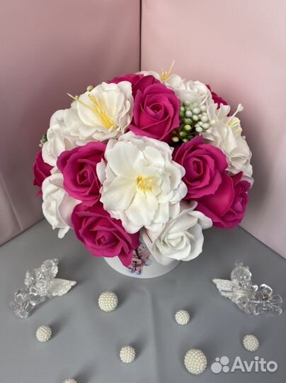 Мыльные розы букеты. Мыльные цветы