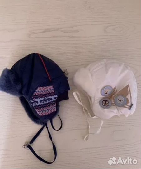 Продаются 2 шапки зимние детские