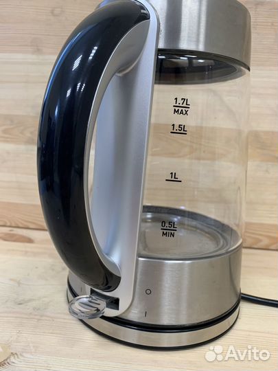 Стеклянный электрический чайник tefal ki1760d30