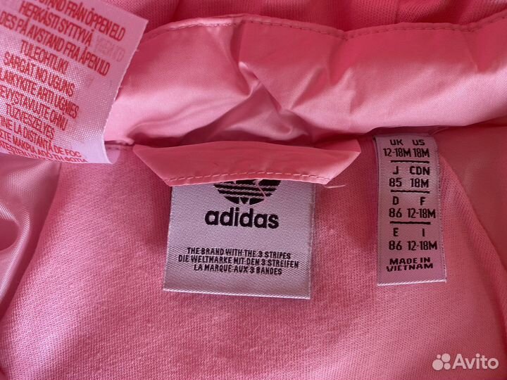 Пуховик adidas детский 86