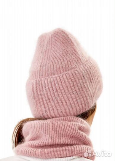 Комплект шапка снуд и варежки