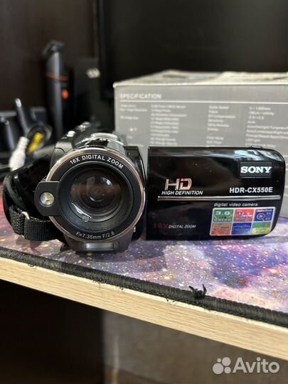 Видеокамера sony hdr cx 550E