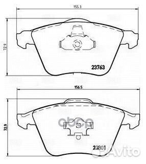 Колодки тормозные audi A4/A6/A8 2.0-6.0 03- пер