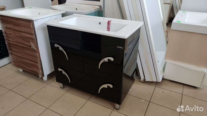 Тумба с раковиной 85см