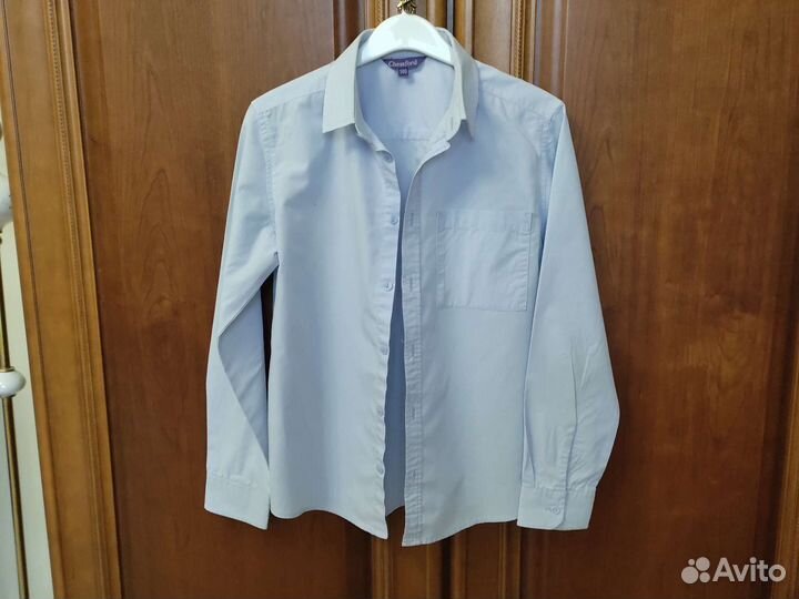 Рубашки школьные размер140, майка140