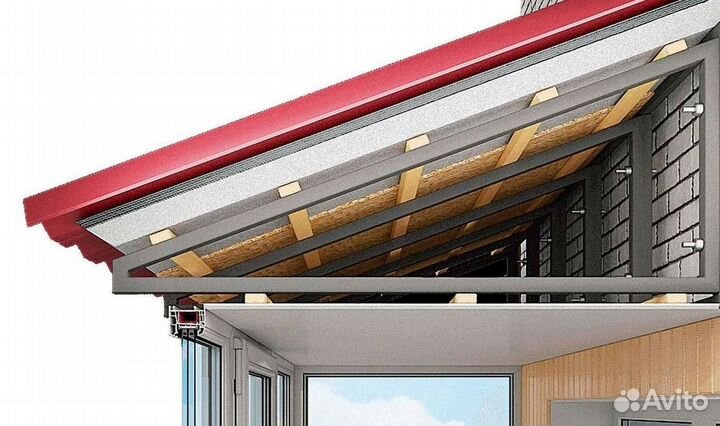 Крыша для балкона