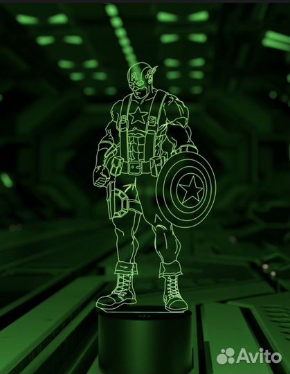 Светильник Капитан Америка (Марвел) Marvel