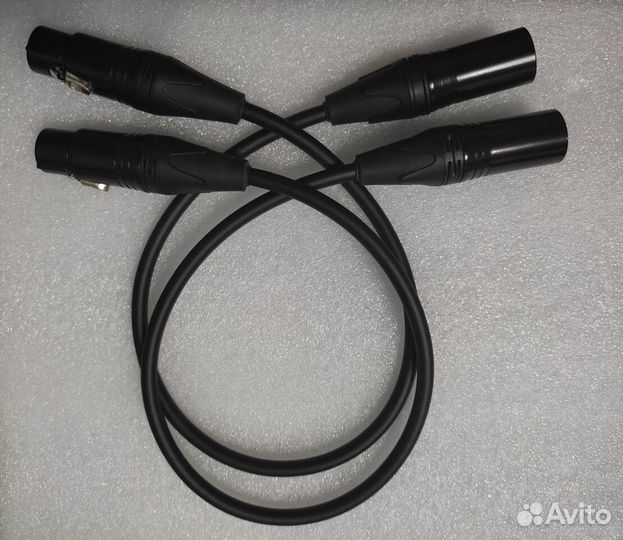 Коммутация балансная Canare XLR-XLR 0.5m