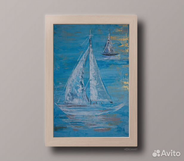 Картина акрилом на холсте 