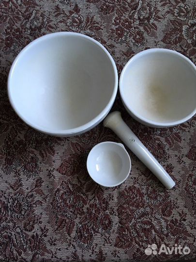 Медицинская ступка с пестиком